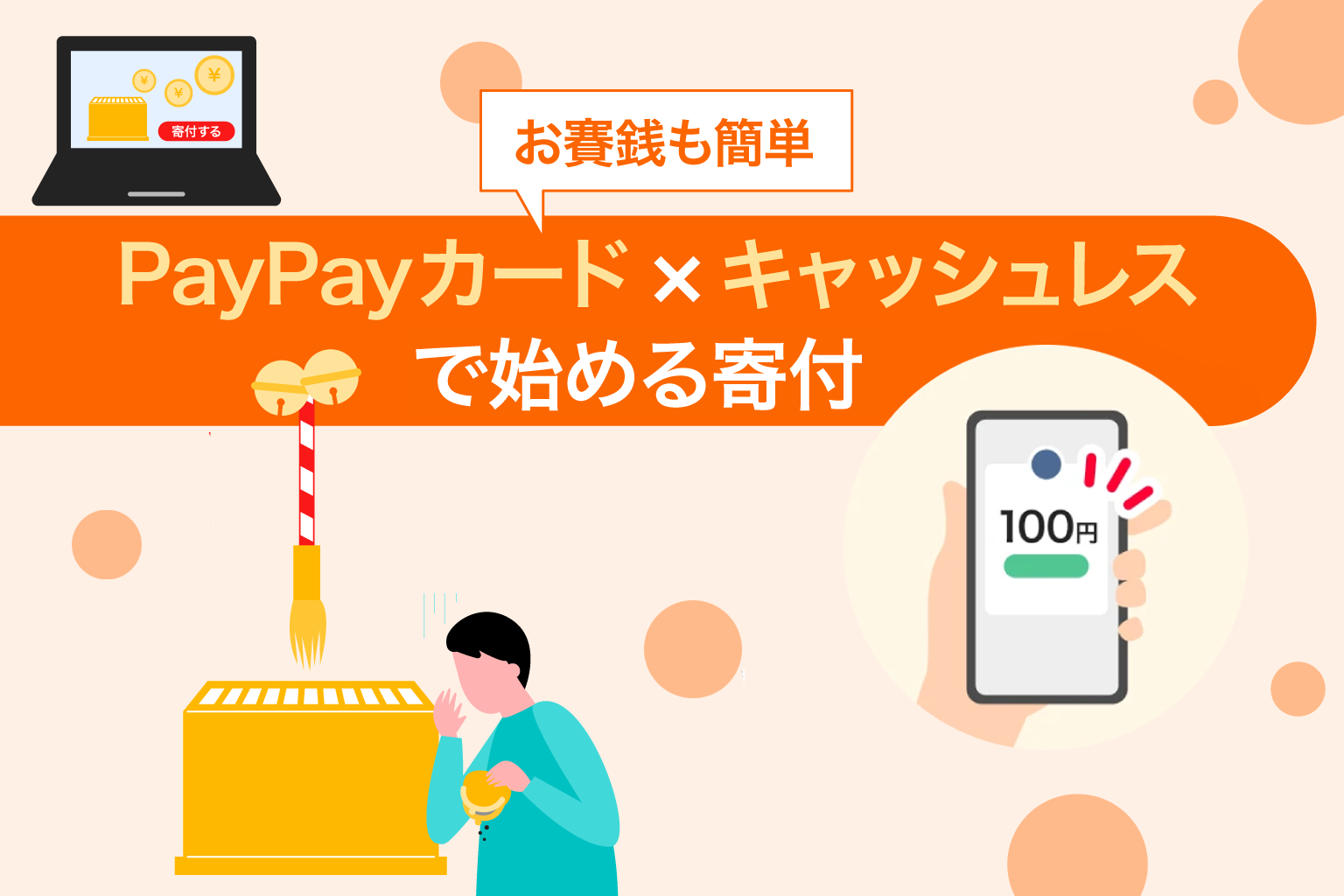 PayPayカード×キャッシュレスで始める寄付｜お賽銭も簡単