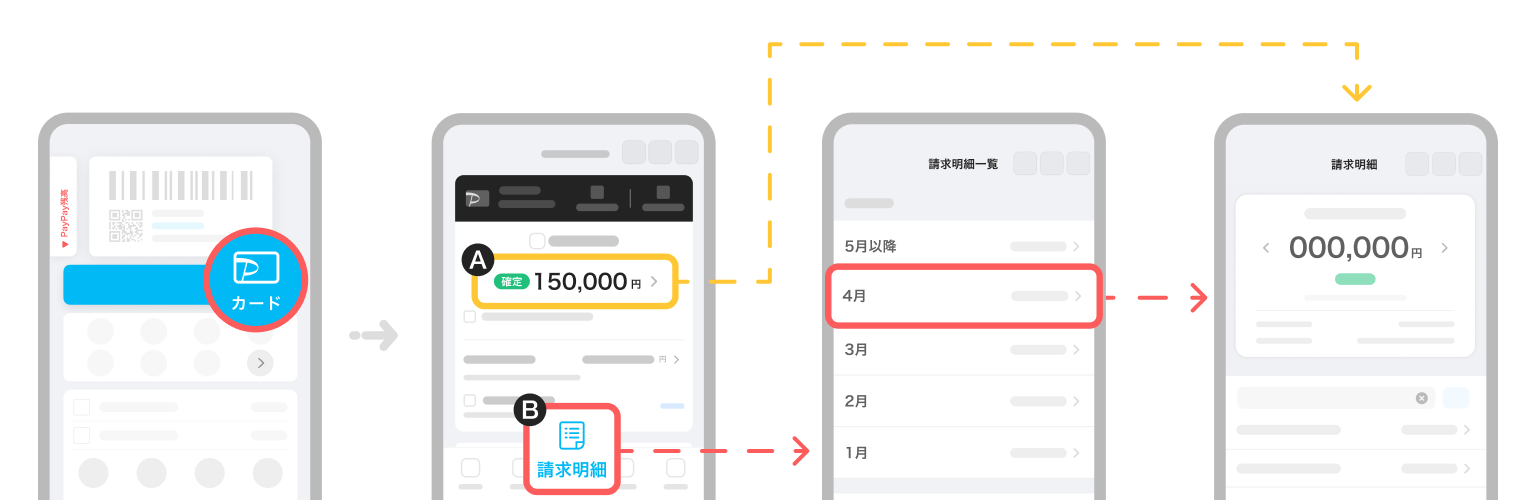 PayPayカードの明細確認方法