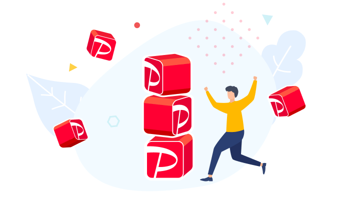 PayPayポイントがたまるイメージのイラスト