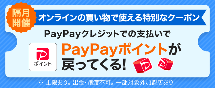 オンラインの支払いで使えるPayPayクレジット限定クーポン