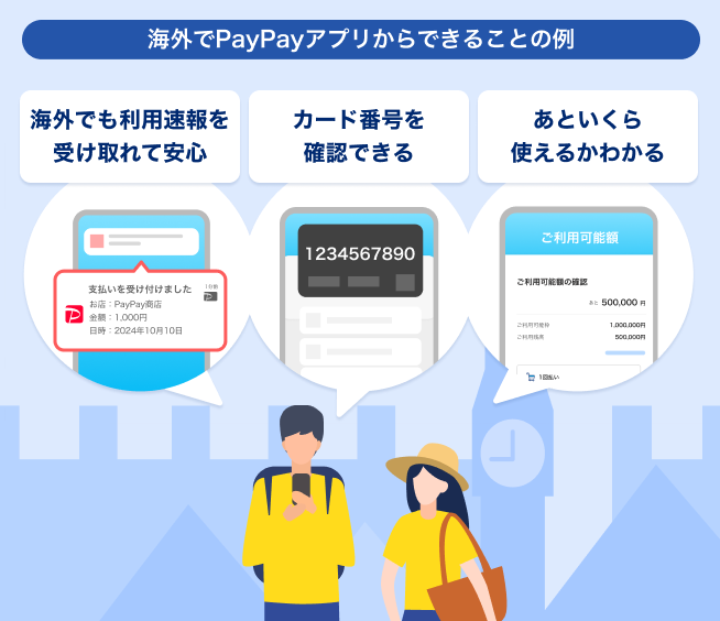 海外でPayPayアプリからできることの例