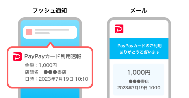PayPayカード利用速報